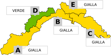 LIVELLI DI ALLERTA MASSIMI - Seleziona la zona per validità e dettagli LIVELLI DI ALLERTA MASSIMI - Seleziona la zona per validità e dettagli